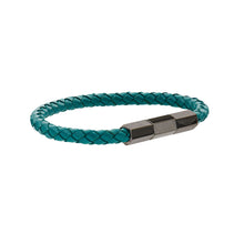 Laden Sie das Bild in den Galerie-Viewer, ASTON MARTIN Herren Armband Lederband Edelstahl AML THRILL MJRIF5BU2