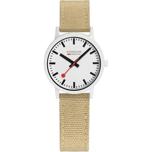 Mondaine Damen Uhr Armbanduhr 32 mm MS1.32110.LS Essence Textil