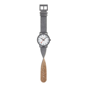 Mondaine Unisex Uhr Armbanduhr 41 mm MS1.41110.LU Essence Textil