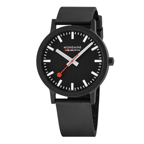 Mondaine Unisex Uhr Armbanduhr 41 mm MS1.41120.RB Essence Textil