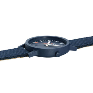 Mondaine Unisex Uhr Armbanduhr 41 mm MS1.41140.LD Essence Textil