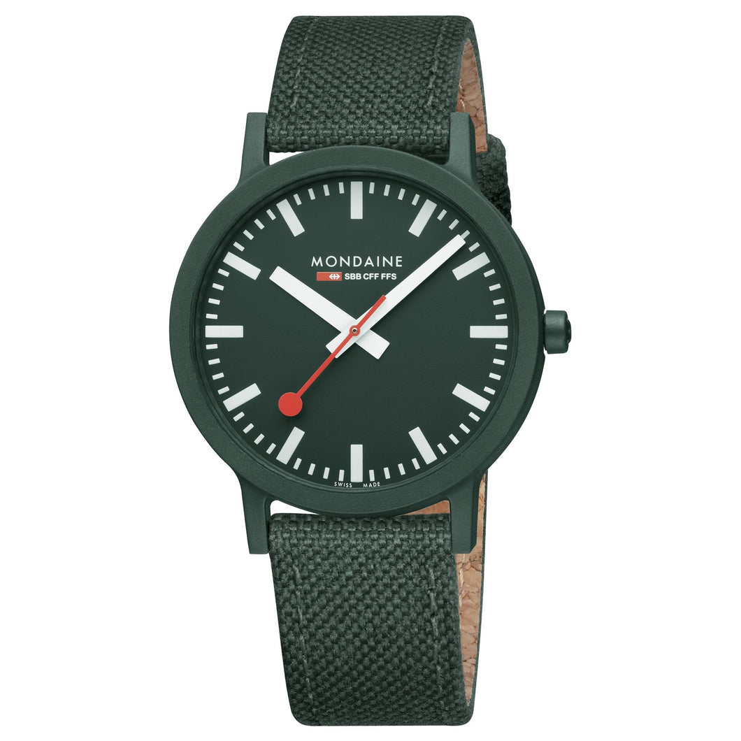 Mondaine Unisex Uhr Armbanduhr 41 mm MS1.41160.LF Essence Textil