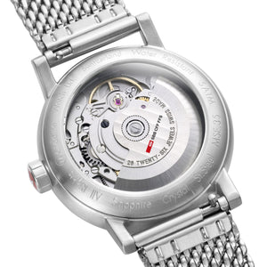 Mondaine Damen Uhr Armbanduhr Automatik 35 mm MSE.35610.SM evo2 Edelstahl