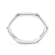 Laden Sie das Bild in den Galerie-Viewer, Philipp Plein Herren Armband Armreif Edelstahl silber THE PLEIN CUFF PJ1EA01BL