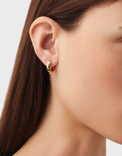 Laden Sie das Bild in den Galerie-Viewer, Philipp Plein Damen Ohrringe Creolen Edelstahl IP Gold THE PLEIN CUFF PJ1EA22EU