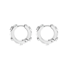 Laden Sie das Bild in den Galerie-Viewer, Philipp Plein Damen Ohrringe Creolen Edelstahl silber THE PLEIN CUFF PJ1EA24EU