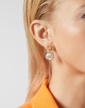 Laden Sie das Bild in den Galerie-Viewer, Philipp Plein Damen Ohrringe Ohrhänger Edelstahl IP Gold PLEIN MINI LOGO PJ2EA08EU