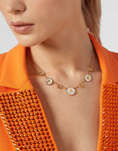 Laden Sie das Bild in den Galerie-Viewer, Philipp Plein Damen Kette Halskette Edelstahl IP Gold PLEIN MINI LOGO PJ2EA10NU