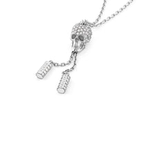 Laden Sie das Bild in den Galerie-Viewer, Philipp Plein Damen Armband Armkette Edelstahl silber SLIDING $KULL PJ3EA01BU