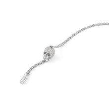 Laden Sie das Bild in den Galerie-Viewer, Philipp Plein Damen Kette Halskette Edelstahl silber SLIDING $KULL PJ3EA03NU