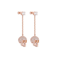 Laden Sie das Bild in den Galerie-Viewer, Philipp Plein Damen Ohrringe Edelstahl IP Rose Gold SLIDING $KULL PJ3EA05EU