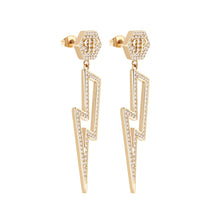 Laden Sie das Bild in den Galerie-Viewer, Philipp Plein Damen Ohrringe Ohrhänger Edelstahl IP Gold PLEIN VANITY PJ7EA02EU
