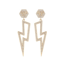 Laden Sie das Bild in den Galerie-Viewer, Philipp Plein Damen Ohrringe Ohrhänger Edelstahl IP Gold PLEIN VANITY PJ7EA02EU