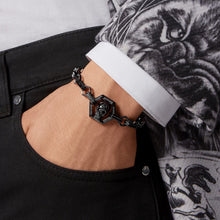 Laden Sie das Bild in den Galerie-Viewer, Philipp Plein Herren Armkette Edelstahl IP Black PLEIN ICON CHAIN PJ9EA11BU