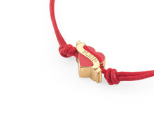 Laden Sie das Bild in den Galerie-Viewer, Philipp Plein Damen Armband Textil Edelstahl IP Gold PLEIN VALENTINE PJFEA05BU
