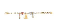Laden Sie das Bild in den Galerie-Viewer, Philipp Plein Damen Armband Armkette Edelstahl IP Gold PLEIN VALENTINE PJFEA06BU