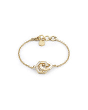 Laden Sie das Bild in den Galerie-Viewer, Philipp Plein Damen Armband Armkette Edelstahl IP Gold  PLEIN LEGACY PJREA16BU