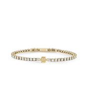 Laden Sie das Bild in den Galerie-Viewer, Philipp Plein Damen Armband Armkette Edelstahl gold PLEIN TENNIS ROYAL PJSEA10BU