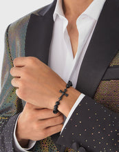 Laden Sie das Bild in den Galerie-Viewer, Philipp Plein Herren Armband Edelstahl IP Black WHISPER PJUEA01BU