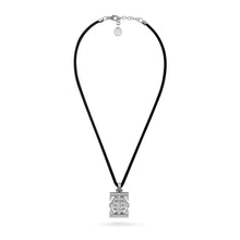 Laden Sie das Bild in den Galerie-Viewer, Philipp Plein Herren Kette Halskette Edelstahl Silikon HEXAGON TACTICAL BUCKLE PJVEA04NU