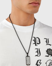 Laden Sie das Bild in den Galerie-Viewer, Philipp Plein Herren Kette Halskette Edelstahl IP Black $KULL BONES PJWEA09NU