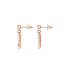 Laden Sie das Bild in den Galerie-Viewer, Philipp Plein Damen Ohrringe Edelstahl IP Rose Gold PLEIN ROCKED HEART PJZEA11EU