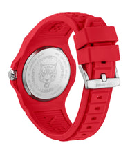 Laden Sie das Bild in den Galerie-Viewer, Plein Sport Unisex Uhr Analog Quarz NEW FEARLESS Rot PSHDA0224 Silikon