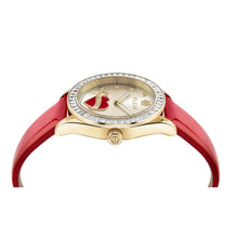 Laden Sie das Bild in den Galerie-Viewer, Philipp Plein Damen Uhr Analog Quarz PLEIN VALENTINE PW2BA0825 Leder + Armkette
