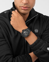 Laden Sie das Bild in den Galerie-Viewer, Philipp Plein Herren Uhr Automatik THE $KELETON FROSTED PWJFA1125 Silikon