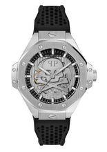 Laden Sie das Bild in den Galerie-Viewer, Philipp Plein Herren Uhr Automatik PLEIN $KELETON ROYAL PWPFA0124 Silikon