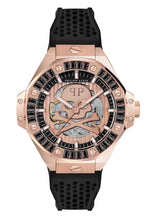 Laden Sie das Bild in den Galerie-Viewer, Philipp Plein Herren Uhr Automatik PLEIN $KELETON ROYAL PWPFA0324 Silikon