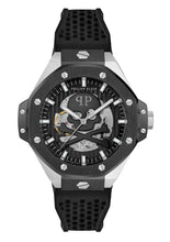 Laden Sie das Bild in den Galerie-Viewer, Philipp Plein Herren Uhr Automatik PLEIN $KELETON ROYAL PWPFA0824 Silikon