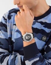 Laden Sie das Bild in den Galerie-Viewer, Philipp Plein Herren Uhr Analog Quarz THE $KULL SPIKES PWPWA0124 Silikon