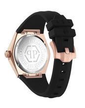 Laden Sie das Bild in den Galerie-Viewer, Philipp Plein Herren Uhr Analog Quarz THE $KULL SPIKES PWPWA0124 Silikon