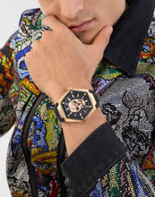 Laden Sie das Bild in den Galerie-Viewer, Philipp Plein Herren Uhr Analog Quarz THE $KULL SPIKES PWPWA0124 Silikon