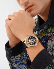 Laden Sie das Bild in den Galerie-Viewer, Philipp Plein Herren Uhr Analog Quarz THE $KULL SPIKES PWPWA0424 Silikon