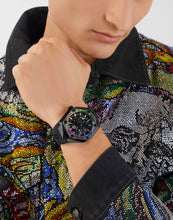 Laden Sie das Bild in den Galerie-Viewer, Philipp Plein Herren Uhr Analog Quarz THE $KULL SPIKES PWPWA0524 Silikon