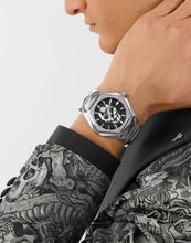 Laden Sie das Bild in den Galerie-Viewer, Philipp Plein Herren Uhr Analog Quarz THE $KULL SPIKES PWPWA0624 Edelstahl