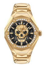 Laden Sie das Bild in den Galerie-Viewer, Philipp Plein Herren Uhr Analog Quarz THE $KULL SPIKES PWPWA0824 Edelstahl