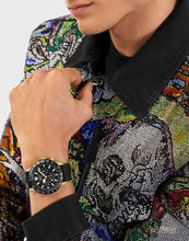 Laden Sie das Bild in den Galerie-Viewer, Philipp Plein Herren Uhr Analog Chronograph Quarz PLEINMETER PWPYA0224 Silikon