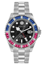 Laden Sie das Bild in den Galerie-Viewer, Philipp Plein Unisex Uhr Analog Quarz GMT-I CHALLENGER BAGUETTES PWPZA0124