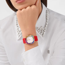 Laden Sie das Bild in den Galerie-Viewer, Philipp Plein Damen Uhr Analog Quarz THE $PECTRE LADY PWTAA1024 Silikon
