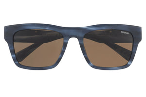 Superdry Herren Sonnenbrille SDS 5011 106 Demin Blue Horn / Solid Brown