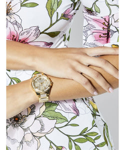 Guess Damen Uhr Armbanduhr LADY FRONTIER W1156L2-1 Edelstahl gold