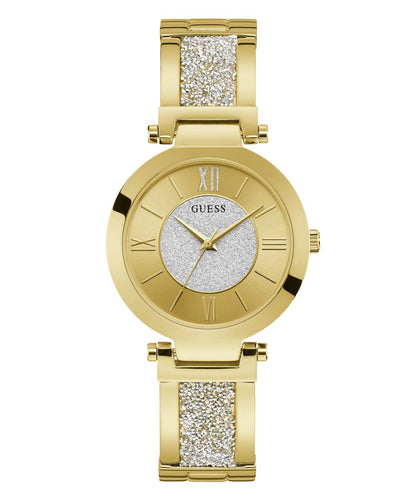 Guess Damen Uhr Armbanduhr AURORA W1288L2 Edelstahl gold