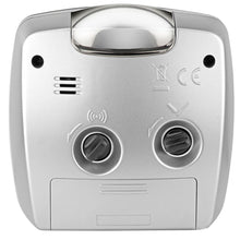 Laden Sie das Bild in den Galerie-Viewer, ATRIUM Wecker Analog Quarz silber A251-19 ohne Ticken mit Licht und Snooze