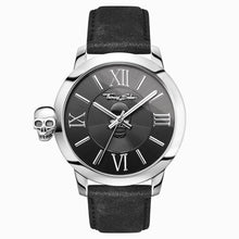 Laden Sie das Bild in den Galerie-Viewer, THOMAS SABO Herren Uhr Armbanduhr REBEL WITH KARMA WA0296-218-203-46 MM Leder