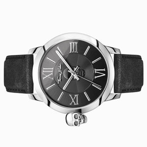 THOMAS SABO Herren Uhr Armbanduhr REBEL WITH KARMA WA0296-218-203-46 MM Leder