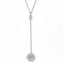 Laden Sie das Bild in den Galerie-Viewer, Philipp Plein Damen Kette Halskette Edelstahl Silber HEXAGON PJ2AA04NU