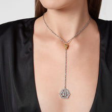 Laden Sie das Bild in den Galerie-Viewer, Philipp Plein Damen Kette Halskette Edelstahl Silber HEXAGON PJ2AA04NU
